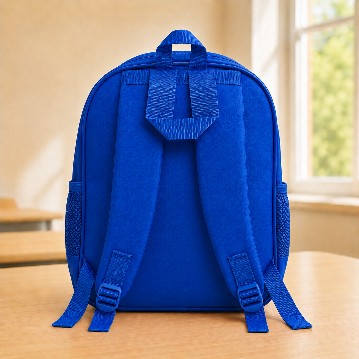 Happy Days Blue Cartoon School Backpack for Kids - BLOOMPACK™
