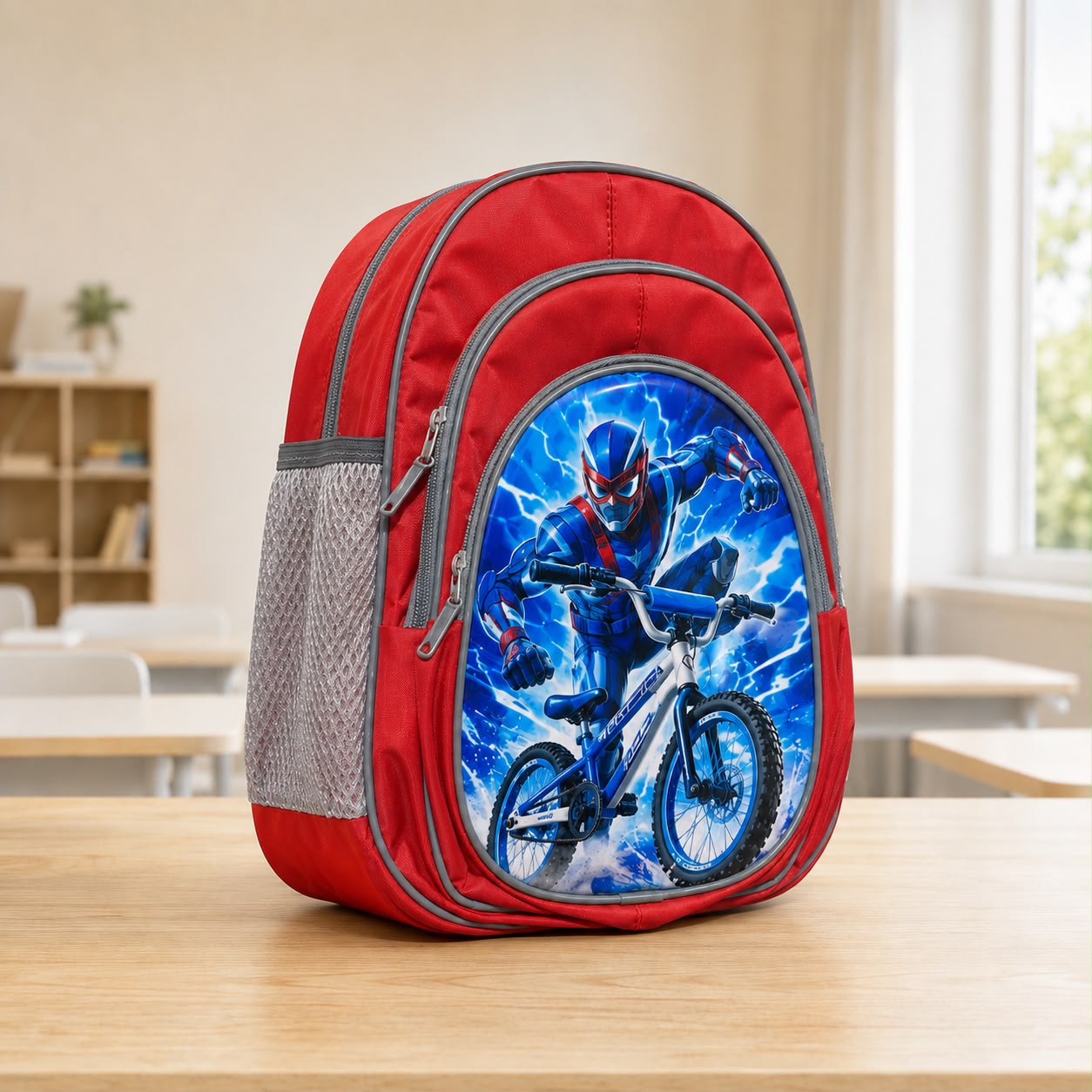 Superhero Print Cartoon School Backpack for Kids - BLOOMPACK™
