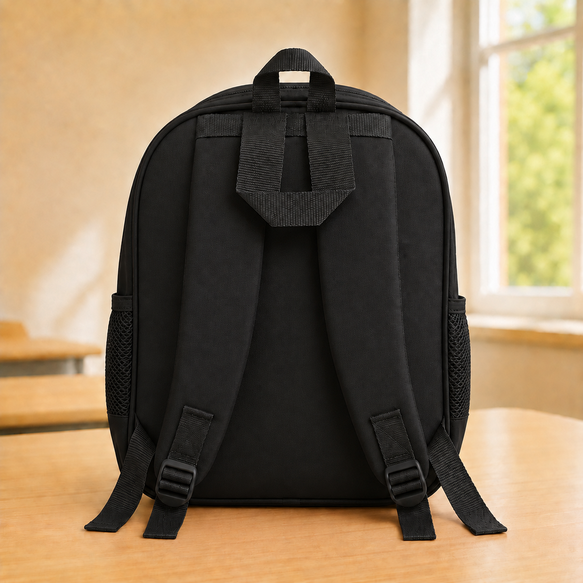 Happy Days Black Bear Cartoon School Backpack for Kids - BLOOMPACK™