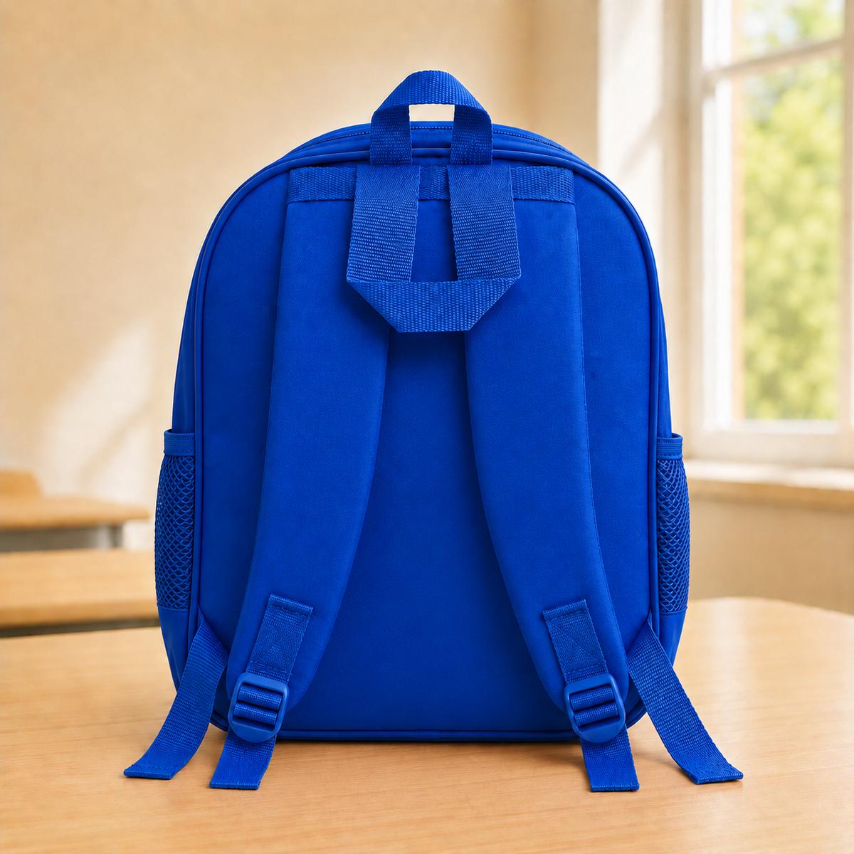 Happy Days Blue Cartoon School Backpack for Kids - BLOOMPACK™