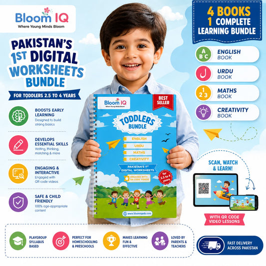 Bloom IQ Toddlers Bundle (Full) + 4 Re-Useable SANK Magic Tracing Books (Every Subject)