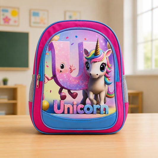 Unicorn Print Cartoon School Backpack for Kids - BLOOMPACK™