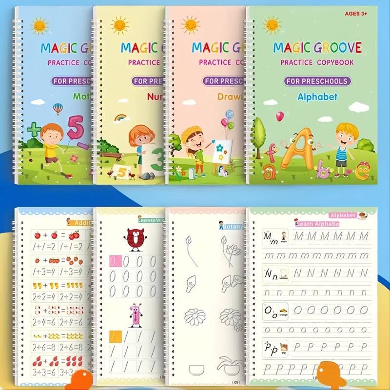 Sank Magic Practice Copybook Set – Reusable Learning Books for Kids
