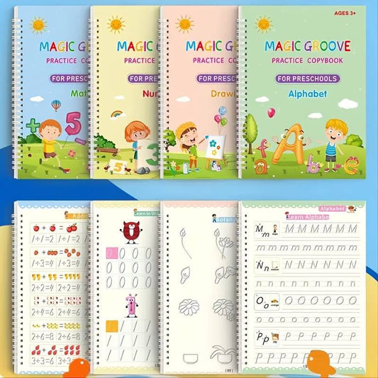 Sank Magic Practice Copybook Set – Reusable Learning Books for Kids