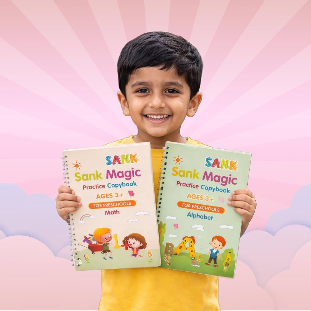Sank Magic Practice Copybook Set – Reusable Learning Books for Kids